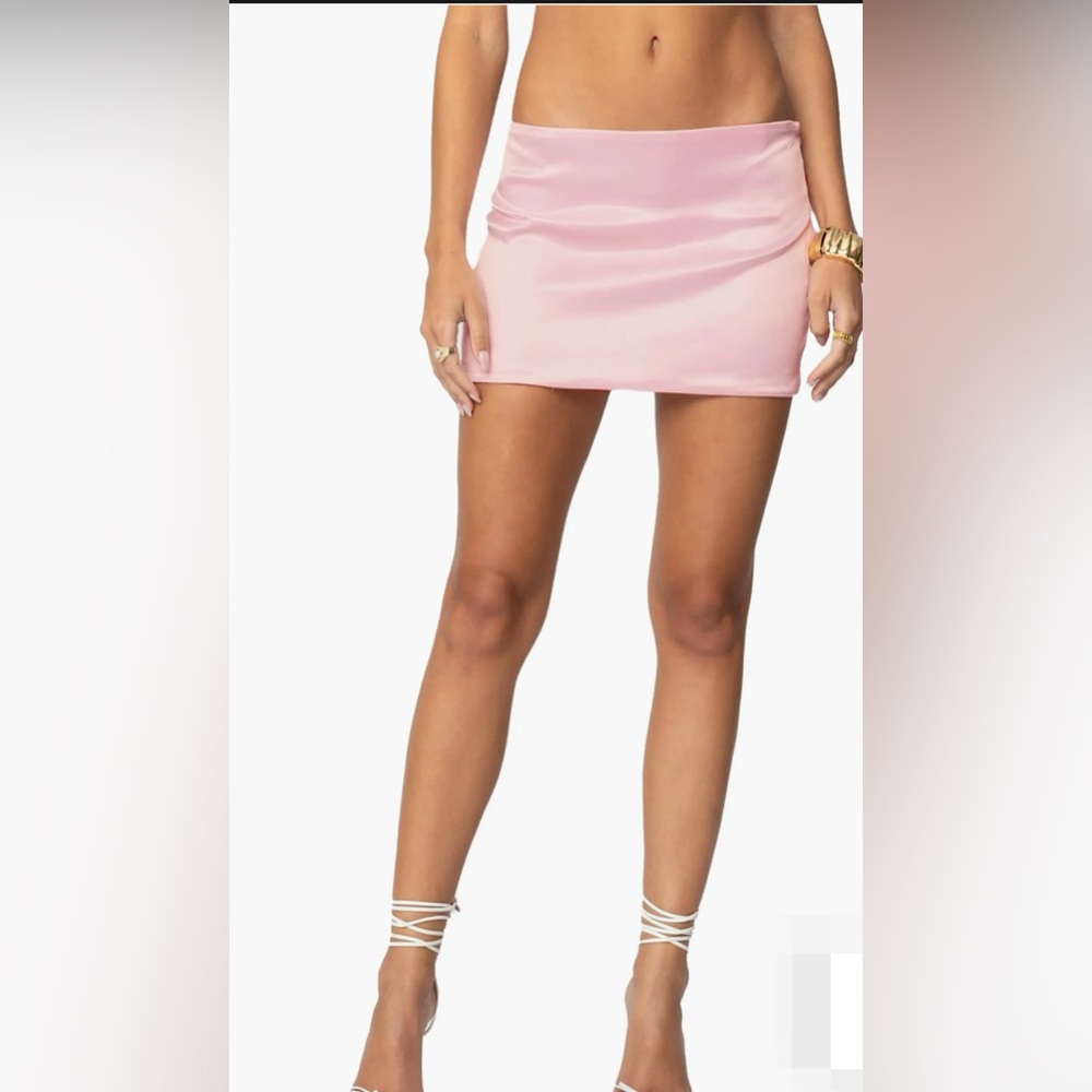 Edikted Pink Mini Skirt